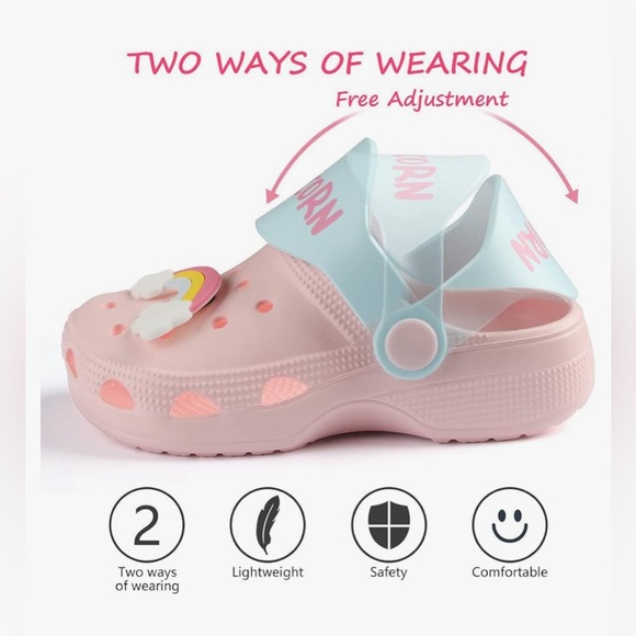 Kids Garden Clogs Slip On Shoes Summer Beach
Water Sandals Size 19 - Picture 4 of 10